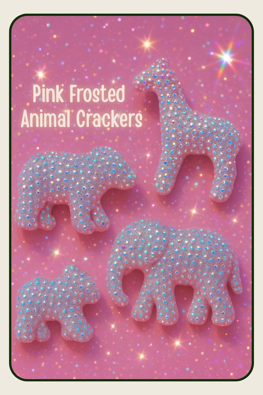 Pink Frosted Animal Crackers Inspiration